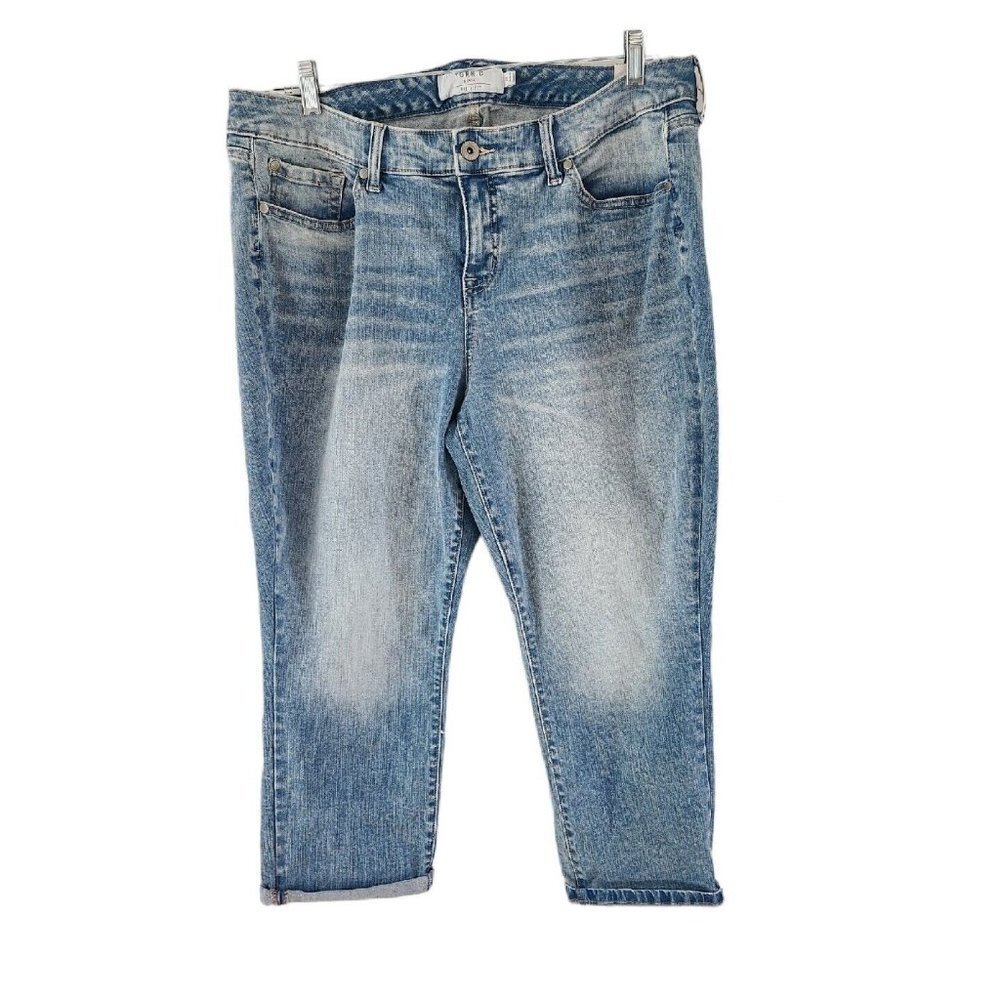 Torrid Light Wash First At Fit Cropped Jeans Denim Pants Size 18 New